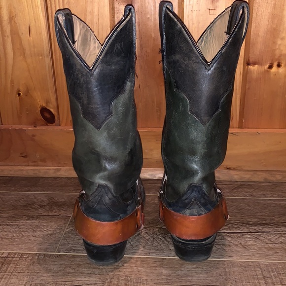 Stetson Leather Harness Boots - Picture 3 of 10